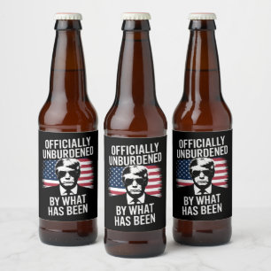 Étiquette Pour Bouteilles De Bière Officiellement Délivré de ce qui a été Trump