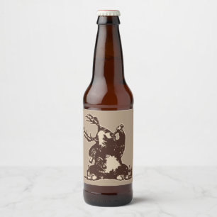 Étiquette Pour Bouteilles De Bière Ours ivre