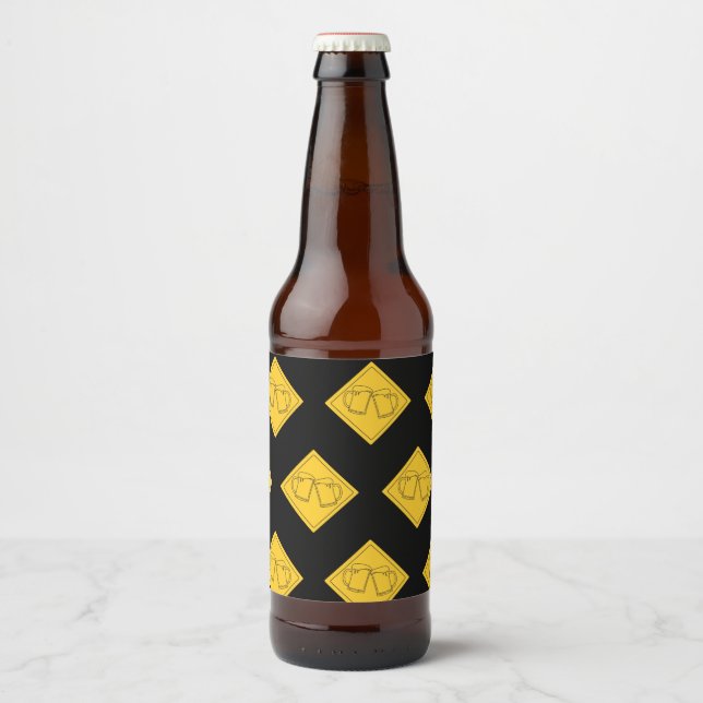 Étiquette Pour Bouteilles De Bière Panneau des amateurs de bière (Devant)