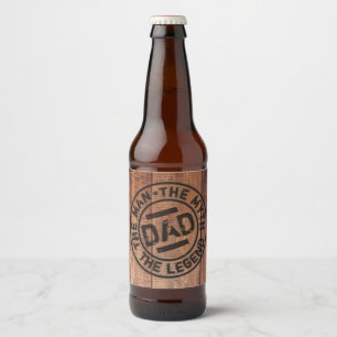 Étiquette Pour Bouteilles De Bière Papa Cool L'Homme Mythe Légende Pyrographie sur Bo