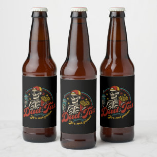 Étiquette Pour Bouteilles De Bière Papa Impôt S'assurer que ce n'est pas du poison Sq