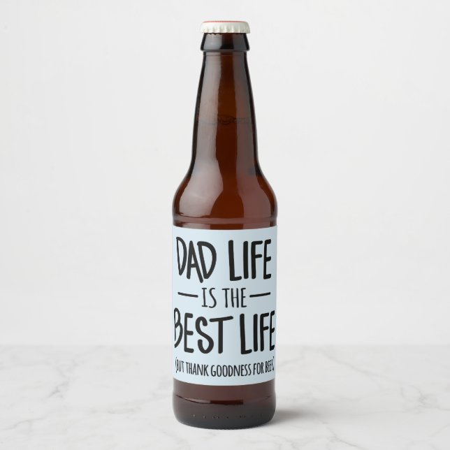 Étiquette Pour Bouteilles De Bière Papa Life est le meilleur Étiquette de la bière de (Devant)