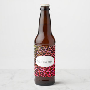 Étiquette Pour Bouteilles De Bière papier, poster de animal, léopard, guépard