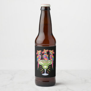 Étiquette Pour Bouteilles De Bière Parrot Cinco De Mayo Drôle Boire Fiesta Mexicaine