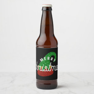 Étiquette Pour Bouteilles De Bière Parties scintillant Elf Casquette