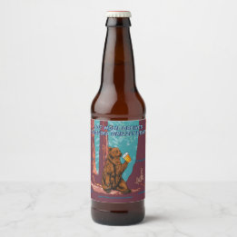 Étiquette Pour Bouteilles De Bière Personnalisez Amusement Votre Texte Ours Grizzly M