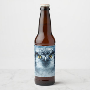 Étiquette Pour Bouteilles De Bière Petit hibou étonnant