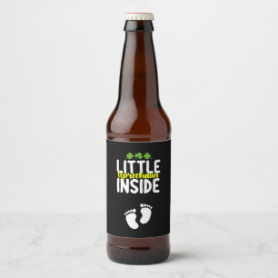 Étiquette Pour Bouteilles De Bière Petit Leprechaun à l'intérieur de la grossesse mèr