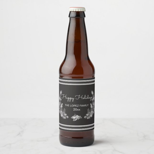 Étiquette Pour Bouteilles De Bière Pine blanche (Devant)