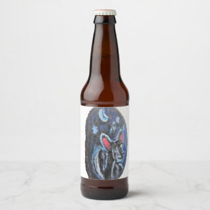 Étiquette Pour Bouteilles De Bière portrait de loup