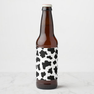 Étiquette Pour Bouteilles De Bière Pots Moo Cow Hollandais Holstein Zones Animales