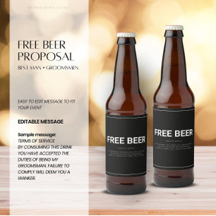 Étiquette Pour Bouteilles De Bière Proposition de fabricant de bières gratuite