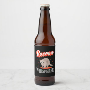 Étiquette Pour Bouteilles De Bière Raccoon Lover Raccoon Whisperer