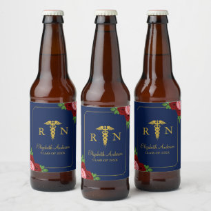 Étiquette Pour Bouteilles De Bière Remise de diplôme d'infirmière