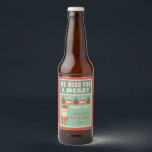 Étiquette Pour Bouteilles De Bière Retro Christmas Cheer ! Fêtes<br><div class="desc">Retro Christmas Cheer ! Étiquettes de bière de vacances. Retro Christmas Cheer est joyeux et vous rapportera joyeusement dans les années 60 pendant votre période de vacances. Customisez vos cadeaux de bière avec ce étiquette de vacances moderne. Ce design s'harmonise avec notre Retro Christmas Cheer Collection à MetroEvents sur Zazzle....</div>