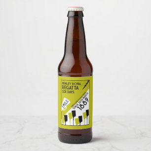 Étiquette Pour Bouteilles De Bière Rivière Thames Regatta - Vintage Retro Style Rowin