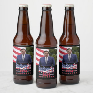 Étiquette Pour Bouteilles De Bière Ron DeSantis 2024