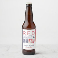 Rouge Blanc Et Bière USA Barbecue De Jardin Fête D