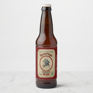 Étiquette Pour Bouteilles De Bière Russe Bogatyr