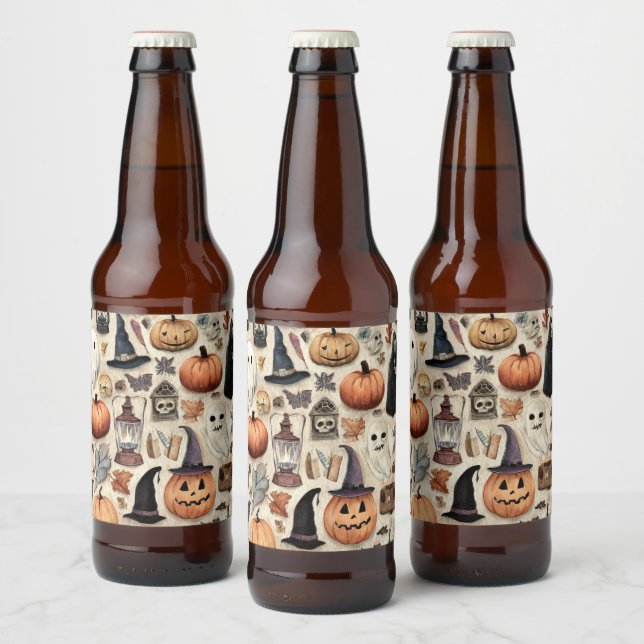Étiquette Pour Bouteilles De Bière Saison éffrayante - Halloween Bière Étiquette (Bouteilles)