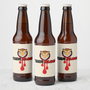 Étiquette Pour Bouteilles De Bière Sang de Tigre