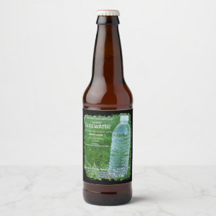 Étiquette Pour Bouteilles De Bière satire parodie parodie étiquette de bouteille d'ea