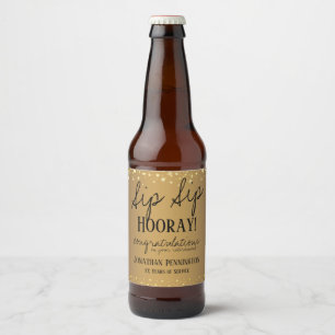 Étiquette Pour Bouteilles De Bière Sip Sip Hooray Félicitations Retraite Wine Lab