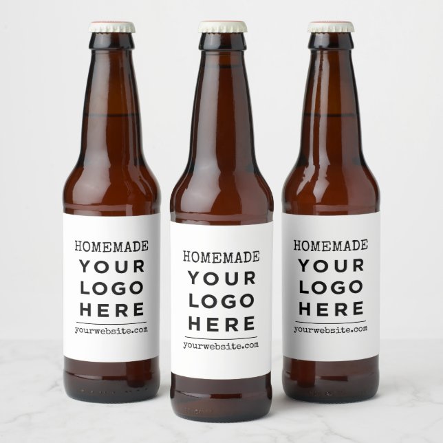 Étiquette Pour Bouteilles De Bière Site Web maison Votre logo d'entreprise Produit (Bouteilles)