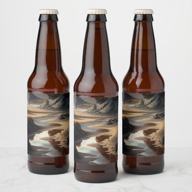 Étiquette Pour Bouteilles De Bière Sunset (Bouteilles)