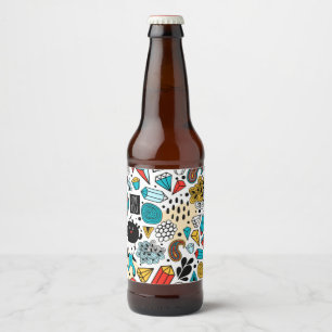 Étiquette Pour Bouteilles De Bière Tête folle