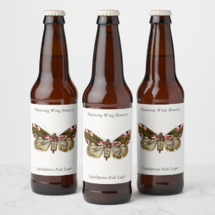 Étiquette Pour Bouteilles De Bière Thyatira batis - La teigne de fleur de la peau