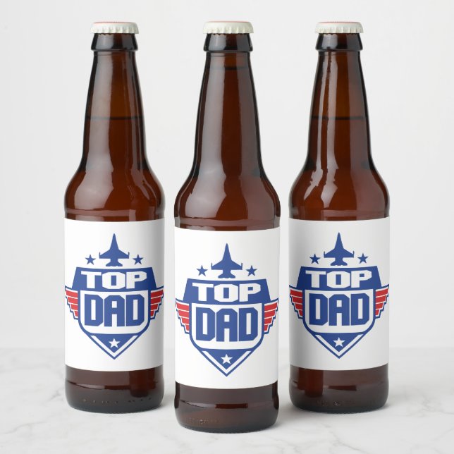 Étiquette Pour Bouteilles De Bière Top Papa Avion (Bouteilles)