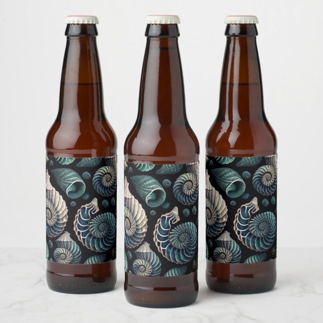 Étiquette Pour Bouteilles De Bière Trésors Marins (Bouteilles)