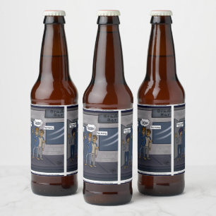 Étiquette Pour Bouteilles De Bière Trop