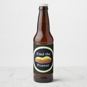 ÉTIQUETTE POUR BOUTEILLES DE BIÈRE TROUVER LA PEANUT