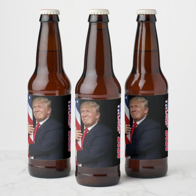 Étiquette Pour Bouteilles De Bière Trump 2020 - 4 années supplémentaires (Bouteilles)