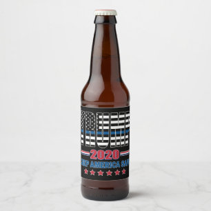 Étiquette Pour Bouteilles De Bière Trump 2020 pour la sécurité de l'Amérique