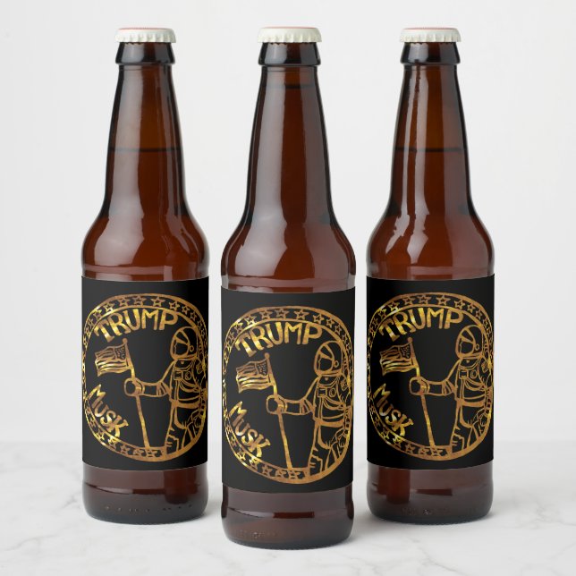 ÉTIQUETTE POUR BOUTEILLES DE BIÈRE TRUMP 2024 (Bouteilles)