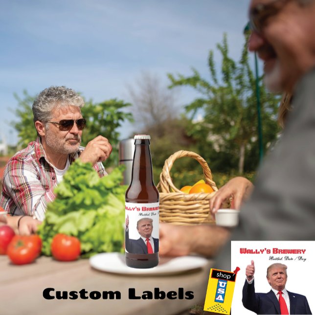 Étiquette Pour Bouteilles De Bière Trump Fab Creative fun Bière bouteille Étiquette (Créateur téléchargé)