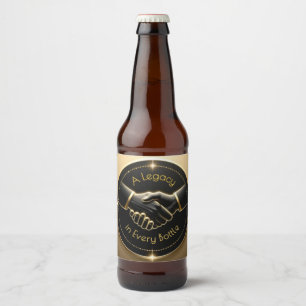Étiquette Pour Bouteilles De Bière Une légende dans chaque bouteille poignée de main