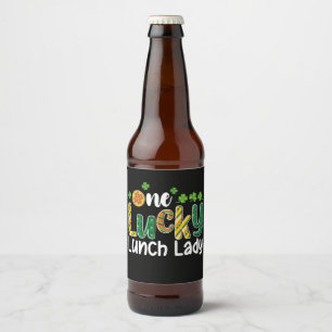 Étiquette Pour Bouteilles De Bière Une Lucky Lunch Lady School St Patrick's Day