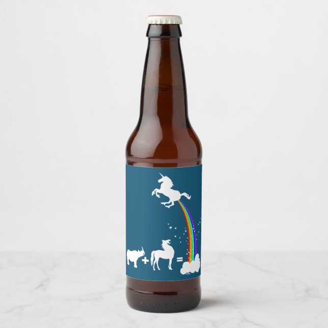 Étiquette Pour Bouteilles De Bière Unicorn origin (Devant)