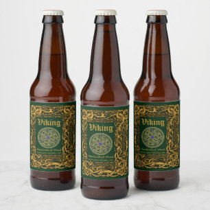 Étiquette Pour Bouteilles De Bière Vintage Viking Celtic Knots
