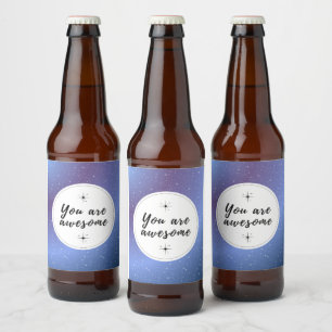 Étiquette Pour Bouteilles De Bière Vous Êtes Une Inspiration Magnifique