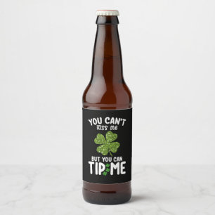 Étiquette Pour Bouteilles De Bière Vous ne pouvez pas m'embrasser mais vous pouvez me