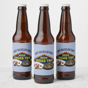 Étiquette Pour Bouteilles De Bière Voyage de l'enterrement de vie de garçon personnal