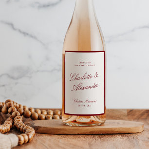 ÉTIQUETTE POUR BOUTEILLES DE VIN