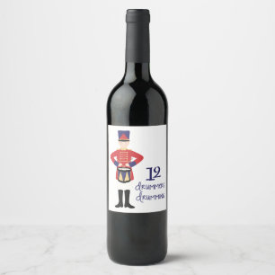 Étiquette Pour Bouteilles De Vin 12 tambours