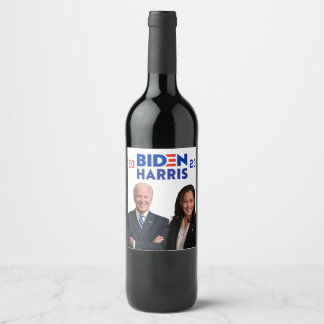 Étiquette Pour Bouteilles De Vin 2020 Célébrer le président Joe Biden Kamala Harris