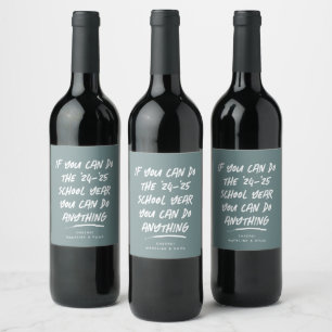 Étiquette Pour Bouteilles De Vin 2021-22 année scolaire professeur appréciation drô